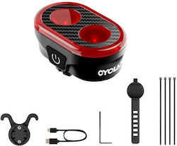 Cyclami Cy200 Πίσω Φώτα Ποδηλάτου Έξυπνο Φως Ποδηλάτου Βουνού Αισθητήρα Δρόμου