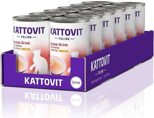 Kattovit Renal Drink Soup Cats Renal Failure 135ml Chicken X 12 Pieces