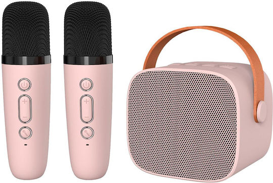 Blavec Karaoke Speaker with Wireless Microphones WS-07 Pink