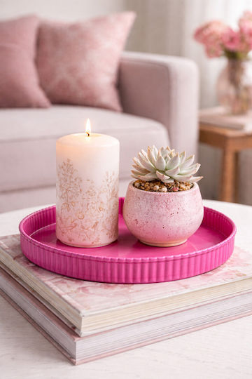 Kaemingk Decorative Metallic Tray 30x30cm