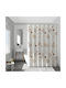 Shower Curtain 180x200cm Brown