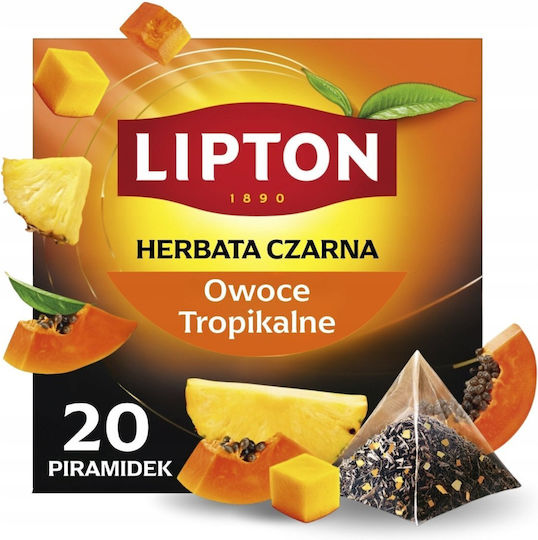 Lipton Black Tea Lipton Tropical Fruits 20 Pyramids