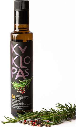 Φυσικά Αρωματισμένο Ελαιόλαδο Δενδρολίβανο Κόκκους Πιπεριού – Κύκλωπας 250ml