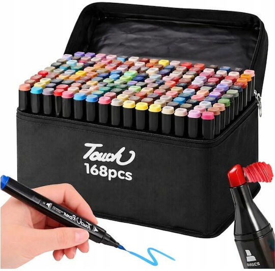 Zeichenstifte 1mm Feine, mit Doppelspitze Set 168 Farben