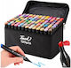 Drawing Markers 1mm Thin Double-Tipped Set 120 Colours