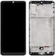 Samsung Galaxy A31 Ersatzbildschirm+Touch-Mechanismus+Rahmen Schwarz Grade A OLED
