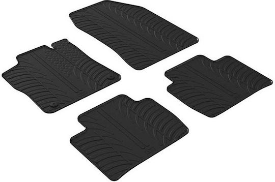 Carro 389386 Car Mats Peugeot 408x Phev Crossover 2022 Automatic Black 4 Pieces