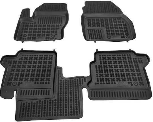Sahler Car Mats Raised Sides 3D Rubber Ford Grand Tourneo Connect II 2013+ Driver Side Reinforcement Raised Sides Type Black 3 Pieces