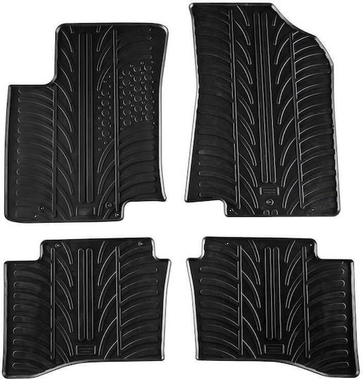 Carro 389340 Car Mats Kia Rio 3 Hatchback 2011-2017 Black 4 Pieces