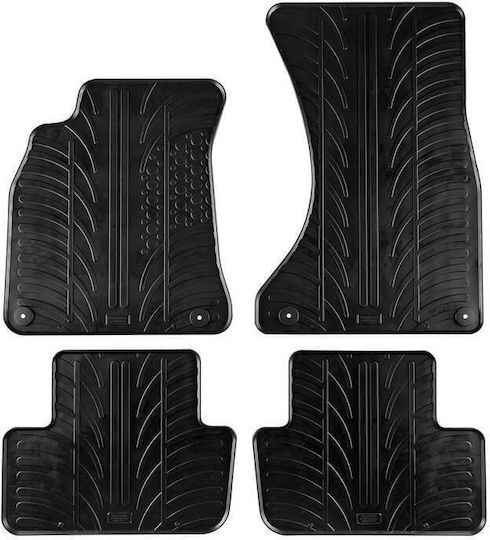 Carro 389336 Car Mats Audi A4 B8 2007-2015 A5 8t Sportback 2008-2016 4d Black 4 Pieces