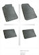 Refref Car Mats Rubber Universal Without Unwanted Odors Model 1 Black 4 Pieces