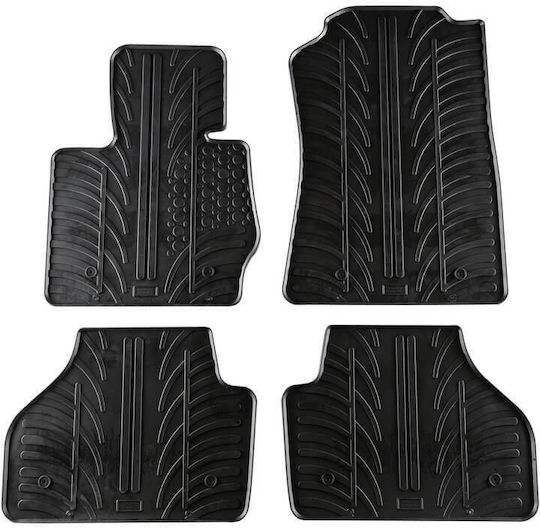 Apesan Auto Fußmatten Gummi BMW X4 F26 2014 Schwarz 4 Stücke