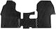 Apesan Car Mats Rubber Mercedes-Benz Sprinter Cargo W907/W910 Vs30 2018+ Rear Wheel Drive 3 Seats Front Without Air Channel Black 3 Pieces