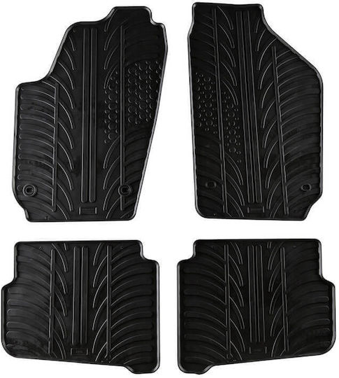 Carro 389477 Car Mats VW Polo 9N-9N3 2003-2008 Seat Ibiza 6L 2003-2008 Seat Cordoba 6L 2003-2008 Black 4 Pieces