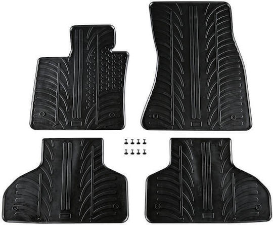 Carro 389243 Килими за кола БМВ X5 F15 2013-2018 Черни 4 Броя