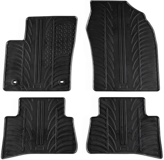 Carro 389127 Car Mats Toyota C-HR Hybrid 2016 Black 4 Pieces