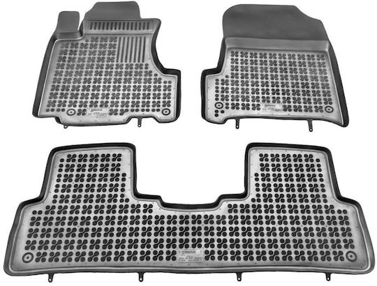 Sahler Raised Sides 3D Rubber Car Mats Honda CR-V 2007-2012 Raised Sides Type Black 3 Pieces