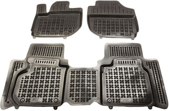 Sahler Raised Sides 3D Rubber Car Mats Honda HR-V II 2015+ Raised Sides Type Black 3 Pieces