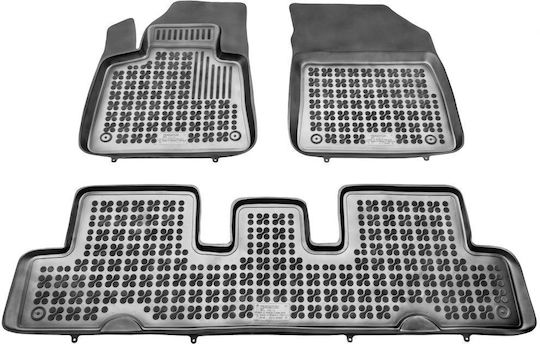 Sahler Πατάκια Σκαφάκια 3d Λάστιχο Citroen C4 Picasso Ii 2013+ 7-θέσιο Μαύρα 3 Τεμάχια