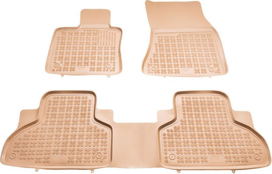 Sahler Car Mats Raised Sides 3D Rubber Bmw X5 F15 2013+ Raised Sides Type Beige 3 Pieces