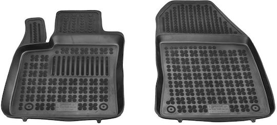 Sahler Πατάκια Σκαφάκια 3d Λάστιχο Ford Transit Courier 2014+ Τύπου Σκαφάκι Μαύρα 2 Τεμάχια