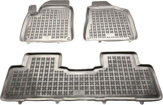 Sahler Auto Fußmatten Erhöhte Seiten 3D Gummi SsangYong Korando 2011–2019 Tastaturen Satz Vorder- und Rückseite Schwarz 3 Stück
