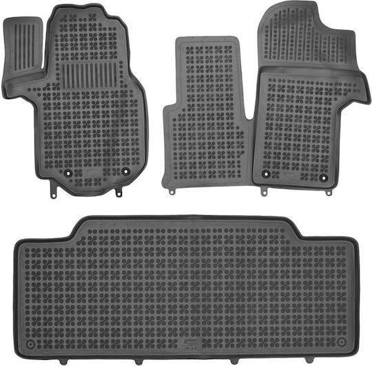 Sahler Килими За Кола Car Mats 3D Гуми Автомобилни Килими ТГЕ 2017+ Фолксваген Ръкоделец II 2016+ Тип Car Mats Черни 3 Броя