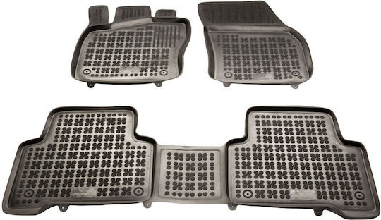 Sahler Car Mats Raised Sides 3D Rubber Volkswagen Touran III 2015+ Raised Sides Type Black 3 Pieces