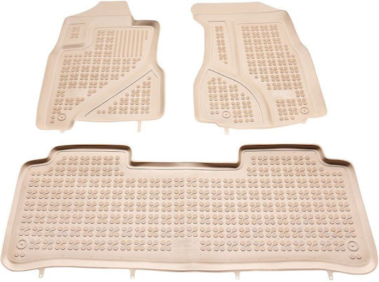 Sahler Πατάκια Σκαφάκια 3d Λάστιχο Honda Cr-v 2002-2007 Τύπου Σκαφάκι Μπεζ 3 Τεμάχια