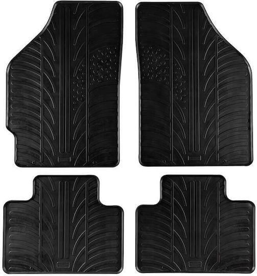 Carro 389411 Car Mats Fiat Punto Ii 1999-2010 2003-2005 Black 4 Pieces
