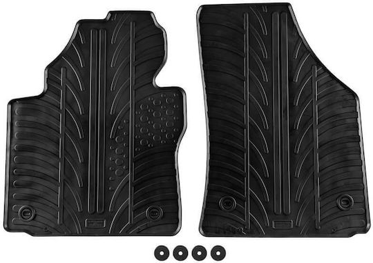 Carro 389469 Πατάκια Αυτοκινήτου Vw Caddy 2004-2020 Μαύρο 2 Τεμάχια