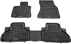 Sahler Car Mats Raised Sides 3D Rubber Bmw X5 F15 2013+ Black 3 Pieces