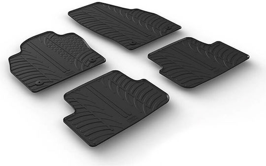 Carro 389135 Car Mats Vw Polo Aw 17+ Audi A1 18+ Seat Ibiza Kj 17+ Arona Kj7 17+ Skoda Fabia 21+ Black 4 Pieces