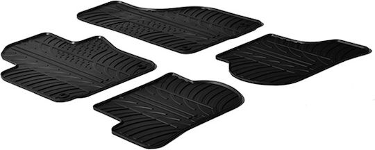 Carro 389476 Килими За Кола Vw Golf V 5 03-08 Vi 08-12 Jetta 07-10 Scirocco 09+ Черни 4 Броя