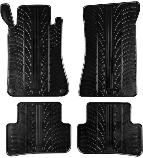 Diederichs 236137 Килими за кола Mercedes C-class W203 2001-2007 W209 2002-2009 Черни 4 броя