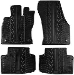 Apesan Πατάκια Αυτοκινήτου Λάστιχο Vw Golf Sportvan 2014 Audi A3 8v Sportback Limousine 2013-2020 Μάυρο 4 Τεμάχια