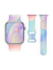Telcon Silikonarmband Für Apple Watch 42 44 45 49mm Mehrfarbig