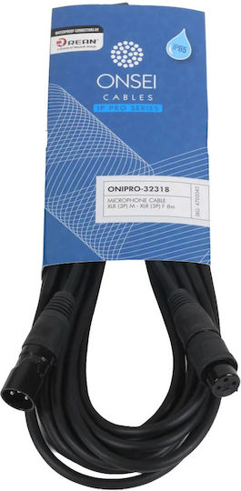 Onsei XLR-Kabel Männlich - Schwarzes 8m MAS4702042