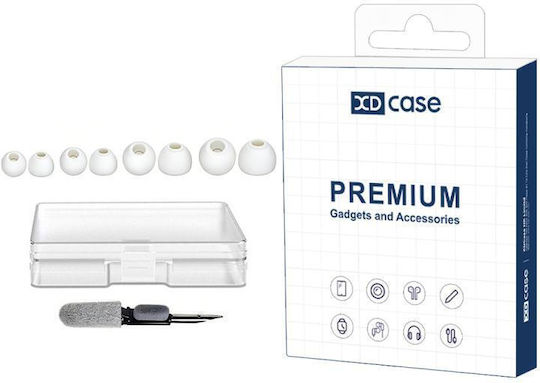 Sennheiser Momentum Tws Xdcase 4 Paare Silikon-Ohrhörer Zubehör Größe XS S M L Bürsten-Reinigung Zufällig Weiß