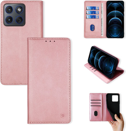 Vintage Magnet Wallet Mobile Phone Case Sonique Motorola Edge 70 5G Rose Gold