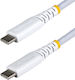 StarTech USB 2.0 Cable USB-C male - USB-C 60W PD Λευκό 0.15m USB2CC15CMNCBRWH