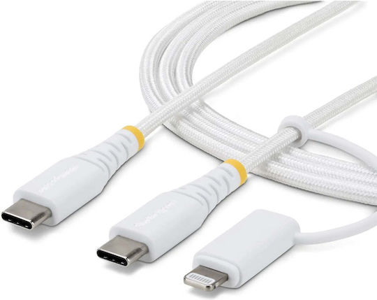 StarTech USB-C zu Blitzkabel Weiß 2m 2M-U2-LNTC-CABLE
