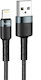 Hoco SU99 Braided USB-A to Lightning Cable Μαύρο 2m