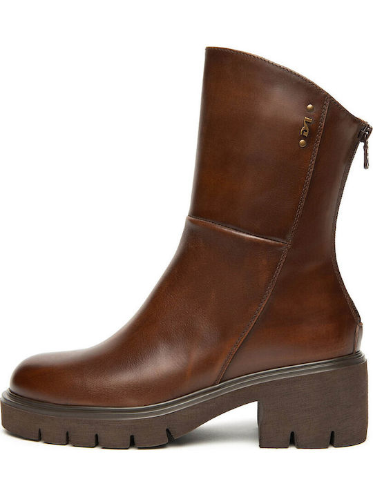 Stiefeletten Damen Beige