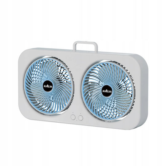 Desk Fan Home Double Quiet Usb-c 3 Speeds 40cm Cyclone