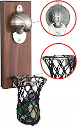 Holz Basketball Flaschenöffner Kühlschrank