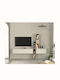 Stand TV Ecru L267xA29.6xÎ29.6cm