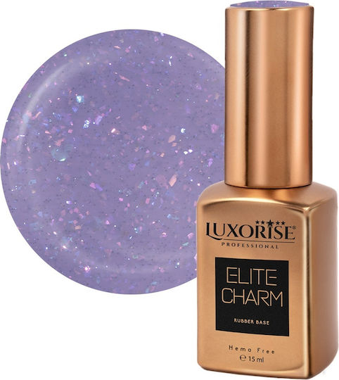 Rubber Base Luxorise Elite Charm Холографски Блясък 15мл