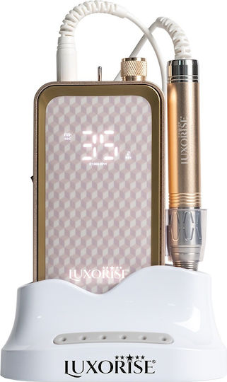 Quantumx Elite Portable Nail Drill 35,000rpm Luxorise Gold