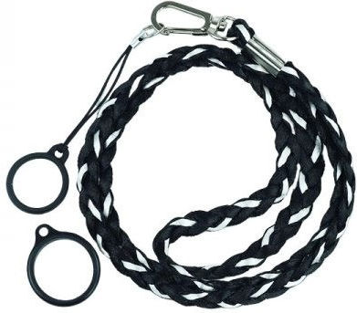 Silicone Laces 2 Rings Black-Grey